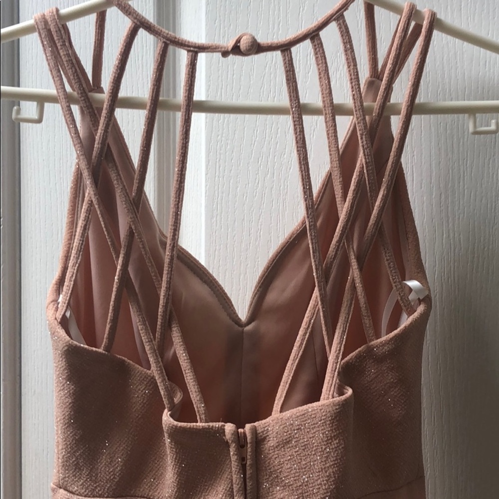 Super cute blush pink strappy dress - Picture 3 of 4
